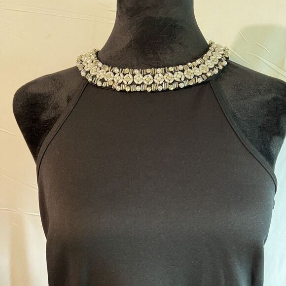 Speechless Beaded Neckline Sleeveless Sheath‎ Dress Womens Size Medium Black - Picture 1 of 10
